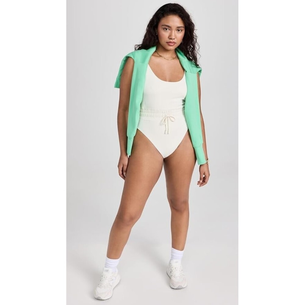 NWT Good American Women's Waist Framer One Piece Ivory w/Liner Size 3